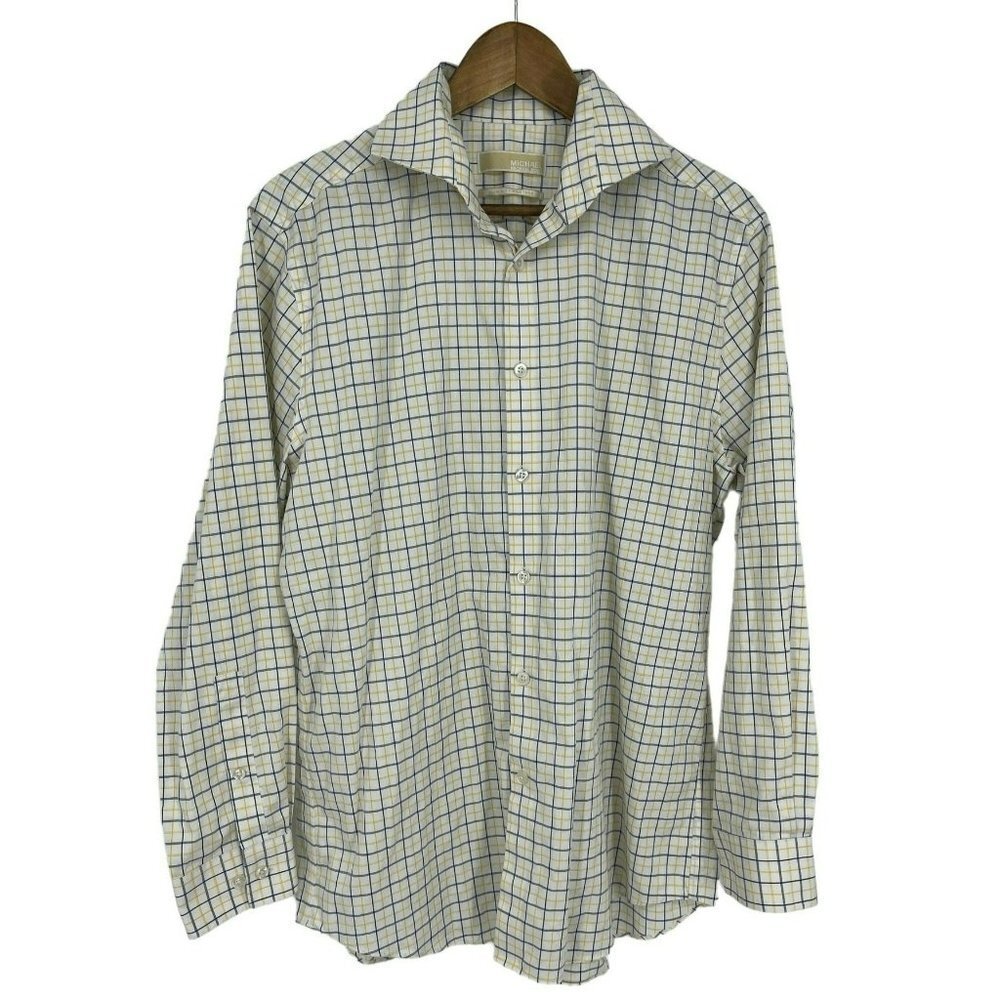 Michael Michael Kors Slim Fit Non Iron Long Sleeve Shirt Size 16